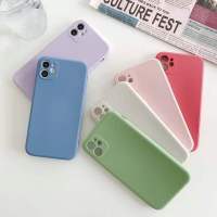 พร้อมส่ง เคสไอโฟน เคส iPhone กันกระแทกเคส เคสซิลิโคนใส เคสใสทรงสี่เหลี่ยม 12/12pro 11/13 /13promax เคส TPU แบบนิ่มเต็มตัว