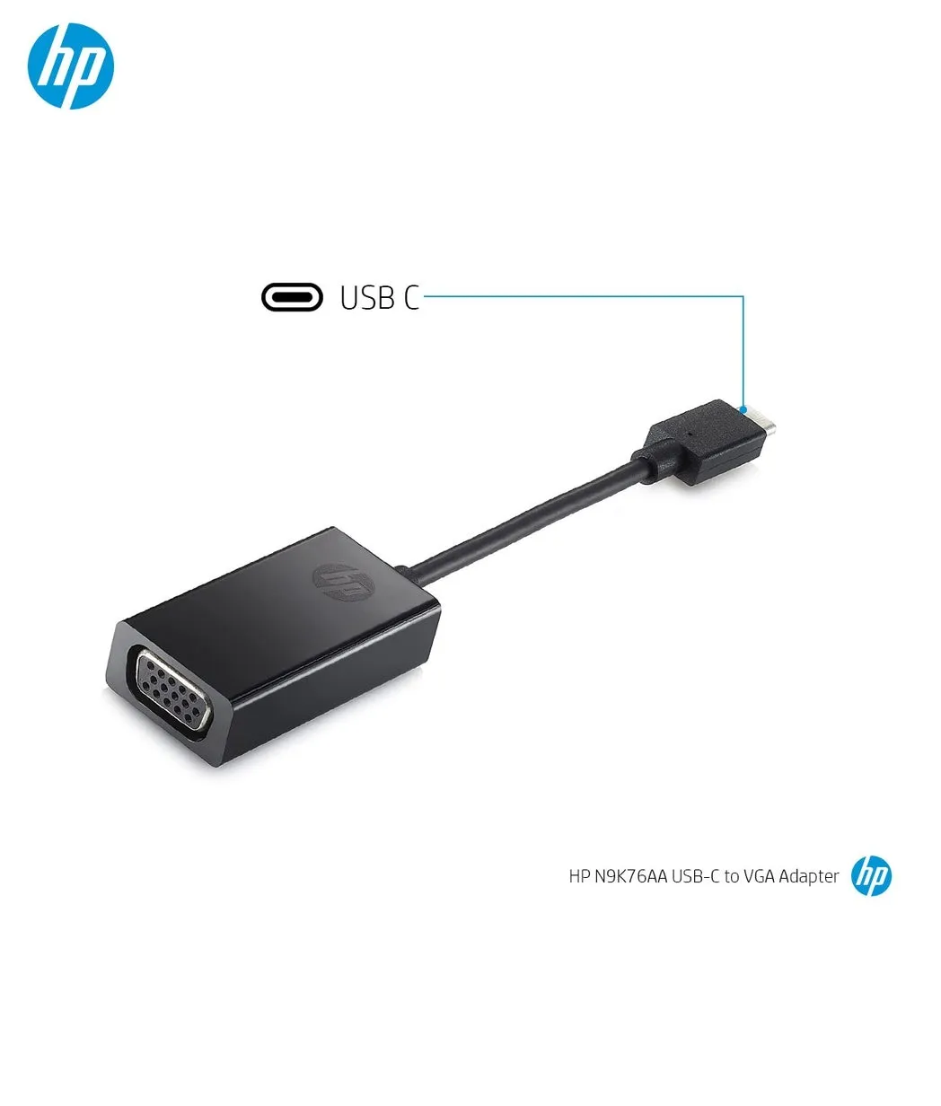 Escudriñar ético Calígrafo AVAILABLE STOCK 50 PCS HP USB-C to VGA Adapter SUITABLE for ALL TYPE-C  LAPTOPS | Lazada Singapore