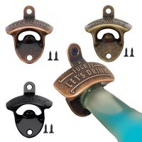 Wall Mounted Bottle Opener Beer with Corkscrew Bar Decoration Tools