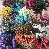 【YF】♀✓∏  12PCS/lot Artificial Small Berries Stamen Wire Stem/marriage Leaves Wreath Wedding Scrapbooking Decoration