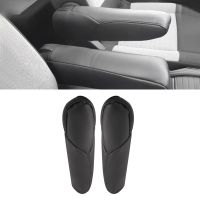 For Honda CRV 2007 2008 2009 PU Leather with Sponge 2pcs Car Interior Side Seat Armrest Handle Cover Protection Trim Black Pipe Fittings Accessories