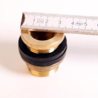 BOKALI 1/2" Female 3/4" Male Soild Brass Water Tank Connector Theaded Bulkhead Fitting