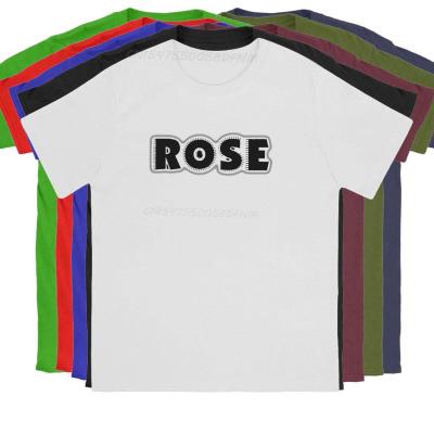 ROSE T-shirts Men Pure Cotton Designer T-Shirts Camisas Rose Tee Shirt Male Men T Shirts Men Clothing Oversized Fathers Day