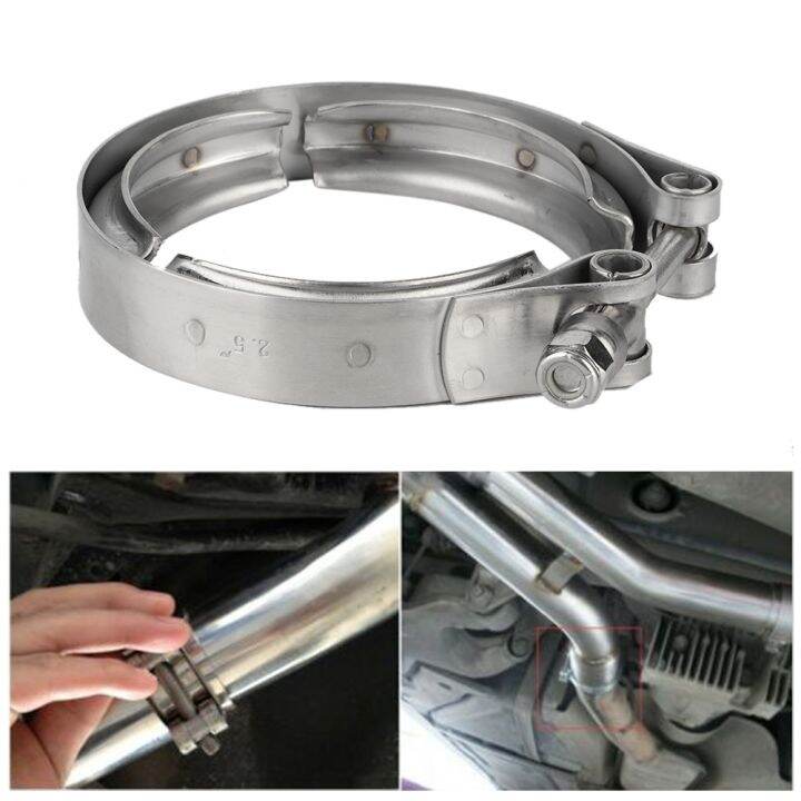 Turbo Downpipe Exhaust Clamp Universal 2.5 Inch 63mm Car Auto VBand