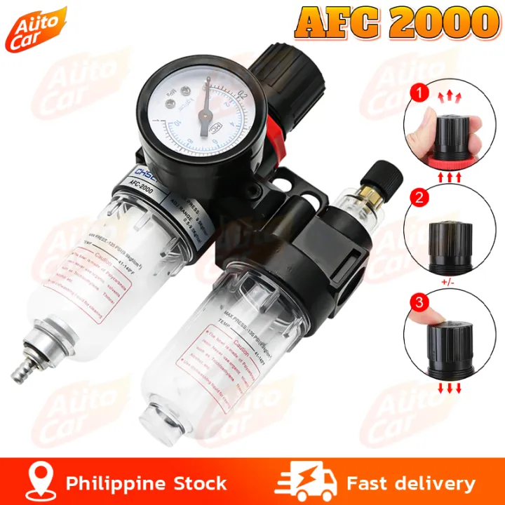 AFC2000 Air Compressor Filter Oil Water Separator Regulator Pneumatic