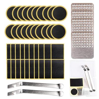Bike Inner Tire Patch Repair Kit Inner Tube Puncture Patch with Portable Case 46Pcs Bike Tire Patch Kit for Mountain Bicycle Scooter frugal