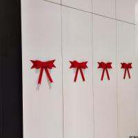 [ โบว์ตกแต่งเทศกาล ] Zhuo Ce Creative Curtain คนดังทางอินเทอร์เน็ตตกแต่งชุดแต่งงานตัวละครที่มีความสุข ins การตกแต่ง