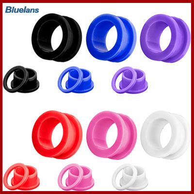 Bluelans®ต่างหูวงแหวนแบบกลวงขนาดใหญ่ดีไซน์รอก1คู่