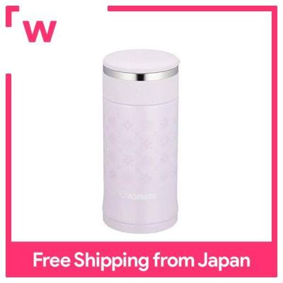 Zojirushi (ZOJIRUSHI) ขวดน้ำแก้ว Thermoflask ดื่มโดยตรงแก้วสแตนเลส200Ml Pearl Lavender SM-ED20-VP823