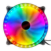 200mm RGB 20cm Cooling Fan Chassis Remoter Controller Colorful Mute Silent Red Yellow Green Blue 32LED