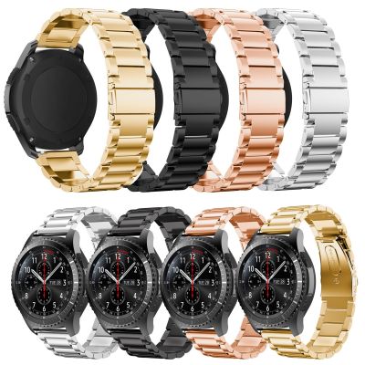 วงเหล็กสแตนเลสสำหรับนาฬิกา Samsung Galaxy 46มม. S3 S2 22มม. SM-R800NZSAXAR 20มม. Amazfit BIP Strap Galxy Watch 42มม. สายรัดข้อมือ CarterFa