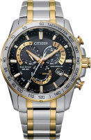 Citizen Eco-Drive PCAT Quartz Mens Watch, Stainless Steel, Technology, Two-Tone (Model: CB5894-50E)