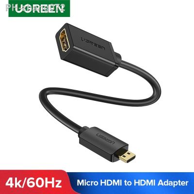 UGREEN Micro HDMI Adapter High-Speed Male to Female HD 4K/60Hz 3D for Raspberry Pi 4 GoPro Mini Micro adapter 22cm Cable