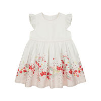 ชุดเดรสเด็กผู้หญิง Mothercare spring meadow border-print dress YB563