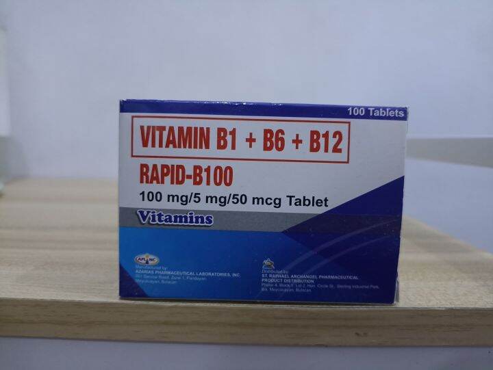 RAPID B 100 VITAMIN B COMPLEX BY 100 PIECES/BOX | Lazada PH