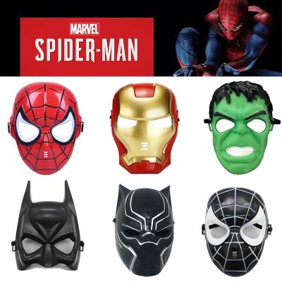 ZZOOI Spider Man Movie Figure Mask Anime Cartoon Action Figures Spider Man Ironman Cosplay Theme Party Mask Children Birthda Gift Toys