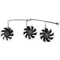 การ์ดจอ T128015B/ซูกราฟิก3ชิ้น/เซ็ตตัวทำความเย็น FanGPU สำหรับ ASUS TUF3-RX 5700 XT-O8G-GAMING OCASUS GTX 1660 X3เกม