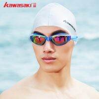 original 2023 New Fashion version Kawasaki swimming goggles large frame waterproof anti-fog high-definition swimming goggles professional men and women seaside vacation beach