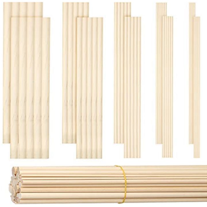 40 PCS Dowel Rod 12 Inch Wood Dowels 1/4 Inch Wooden Sticks for Crafts Wood  Sticks Wooden Dowels for Crafts