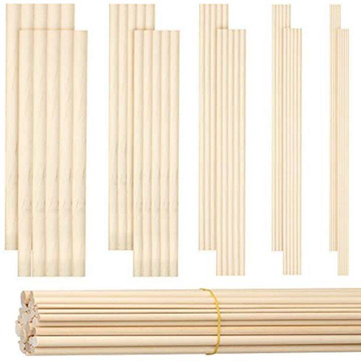 Pinehurst Crafts Wood Dowel Rod End Caps 1 Inch Diameter With 3/8 Inch Hole – Pack Of 10 Natural Wooden Finials For DIY Crafts & Projects