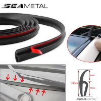 SEAMETAL Car Front Window Edge Seal Strip 2M Rubber Windshield Sealing Strips H-Shape Universal Windshield Gap Filler Protector