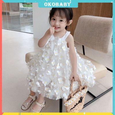 ชุดเดรสผู้หญิง เดรส ชุดเดรส dress เดรสผู้หญิง ชุดเดรสสวยๆหรู OKOBABY🌈พร้อมส่ง🌈ชุดเจ้าหญิงเด็กผู้หญิง ชุดเดรสสลิงเด็กผู้หญิง น่ารักๆตกแต่งผีเสื้อ ฤดูร้อน 1-5ปี