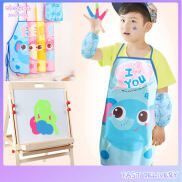elegantstunning Children Kids Apron oversleeves Set 3