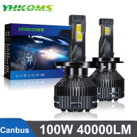 YHKOMS H4 Canbus H7 LED H1 H8 H9 9005 9006 9012 HB4 100รถ LED ไฟหน้าหลอดไฟ6000 W LM Auto Light โคมไฟ K 12V