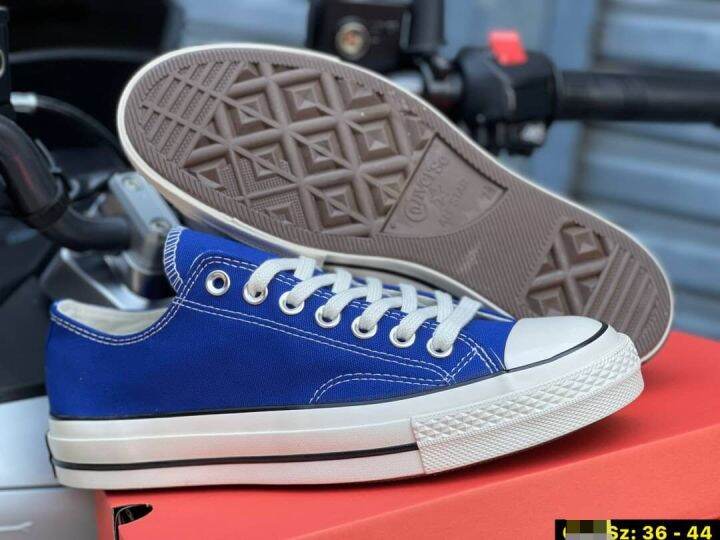 รองเท้าผ้าใบ-converse-all-star-สีน้ำเงิน-ป้ายดำ-ของมีจำนวนจำกัด-made-in-vietnam-แท้100