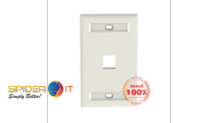 panduit NetKey® Faceplate, Label Pocket, 1 Port, Off White NK1FIWY รับประกันของแท้ 100% ราคารวมแวทแล้ว