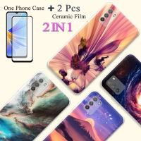 2 IN 1สำหรับ Xiaomi Poco เคส M3เคสซิลิโคนเนื้อนิ่ม TPU ด้วยปกป้องหน้าจอเซรามิกโค้ง