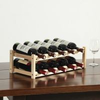 Wine Holder Home Creative Wine Rack Solid Wood Champagne Wijnrek Wine Holder Bar Whisky Bottle Rack Shelf Botellero De Vino