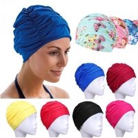 【CW】Free size Swimming Cap Long Hair Sports Swim Pool Hat Elastic Nylon Turban For Men &amp; Women