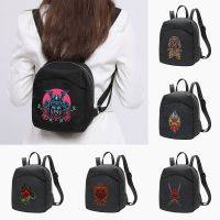 Backpack 2022 Women Small Daypack Casual Girls Mini Backpacks Handbags Monster Print WaterProof Knapsack Ladies Travel Organizer 【AUG】