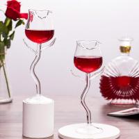 Rose Wine Glass Set of 2 Creative Rose Flower Goblet Glasses for Party Kitchen Bar Celebration Hand Blown Crystal Cocktail Wine