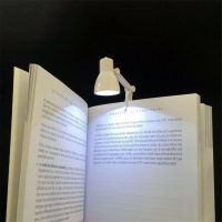 Mini LED Desk Reading Lamp 180 Degrees Rotation Clip-on Travel Lamp Portable High Bright Warm Light Book Lamp Perfect Gift