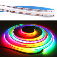 Dream Color Digital Pixcel Addressable COB LED Strip High Density Flexible Magic RGB FOB COB Light Bar Same as WS2812B SK6812