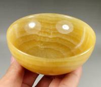 Beautiful Chinese Yellow Jade Hand-carved Topaz Bowl Jade Cup