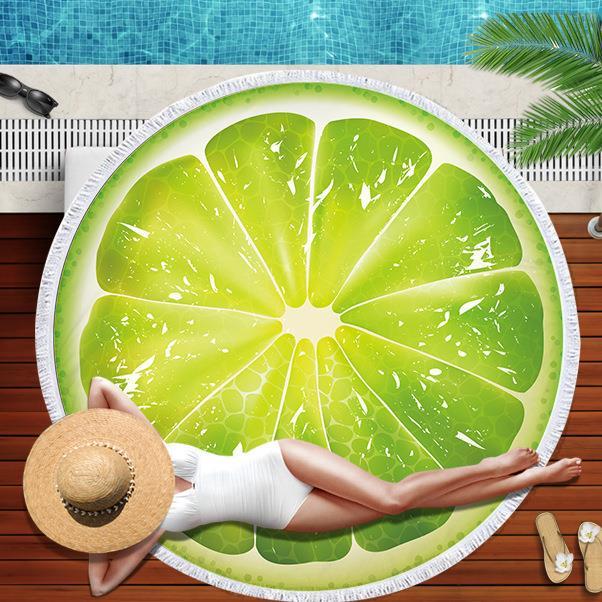 yf-watermelon-orange-microfiber-round-beach-towel-fruit-theme-shower-bath-summer-swimming-circle-towels-yoga-mat-with-tassel