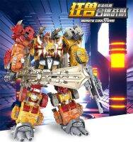 ภาพอนิเมะ Predaking หกในหนึ่งตุ๊กตาขยับแขนขาได้สัตว์ประหลาดบ้าฟอร์มการเปลี่ยนแปลงทีมรวมกันหุ่นยนต์ประกอบตุ้กตาของเล่นตัวอย่าง