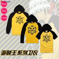Anime Cosplay One Piece Cosplay Costume Trafalgar Law Hoodies T-Shirt Masquerade Clothes Top Coat For Man Women