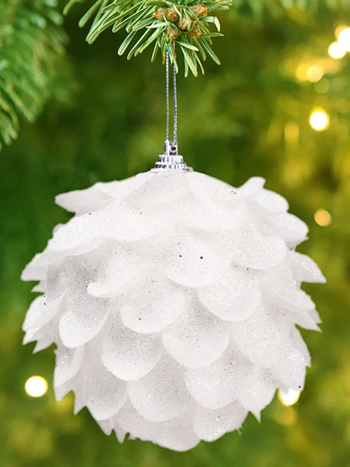 8cm Foam Christmas Tree Hanging Balls Christmas Tree Bauble