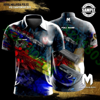 2023 (ALL IN STOCK) ROYAL MALAYSIA SHOOTER CLUB IPSC Quick Dry Full Sublimation Free Custom Logo Design Summer Polo POLO shirt 275 New polo shirt