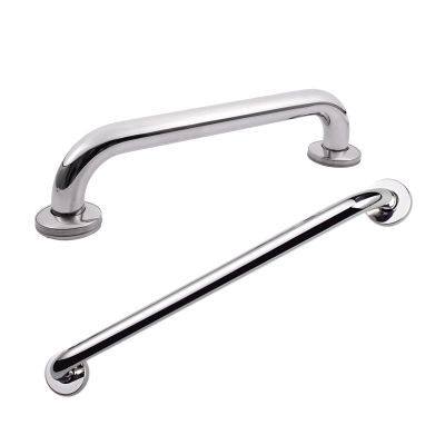 2Pcs New Bathroom Tub Toilet Stainless Steel Handrail Grab Bar Shower Safety Support Handle Towel Rack - 30Cm &amp; 50Cm