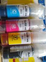 Epson 003 (Refill Ink) FOR L1110,L3100,L3101,L3110,L3150,L5190,L4150,L4160,L6160,L6190 ใช้ทดแทนของแท้ได้ 100 % ( 4 สี ครบชุด )