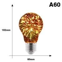 【▼Hot Sales▼】 gaqiugua6 E27หลอดไฟ Led 3d Star 220V สีสันดอกไม้ไฟ Bombillas หลอดไฟเอดิสัน Led ตกแต่งวันหยุด Lampada โคมไฟ Led Lamparas