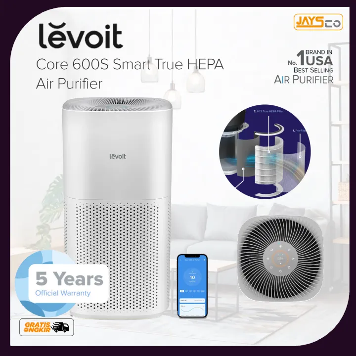 Levoit Core 600S Smart WiFi True HEPA Air Purifier H13 USA Original