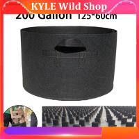 KYLE Wild Shop 200 Gallon Large Capacity Fabric Plant Grow Bags Growing Pots Garden Vegetable Flower Planting Container Gardening Bag