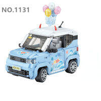 ตัวต่อนาโนบล็อก LOZ  CAR MODEL No.1131 รถสีฟ้าปลารถจี๊ปบอลลูน Mount Fuji  875 pcs  แพ็คเกจที่สวยงาม ต่อง่ายจะซื้อเป็นของขวัญในโอกาศพิเศษที่กำลังจะมาถึง