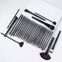 FJER Professional ชุดแปรงแต่งหน้าขนนุ่ม32Pcs แป้งรองพื้นอายแชโดว์ Blush Contour Blending Brush พร้อมกระเป๋า Maquiagem